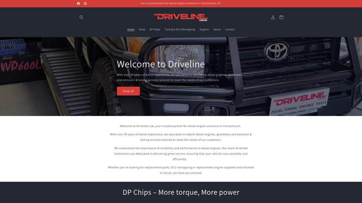 Driveline Ltd website