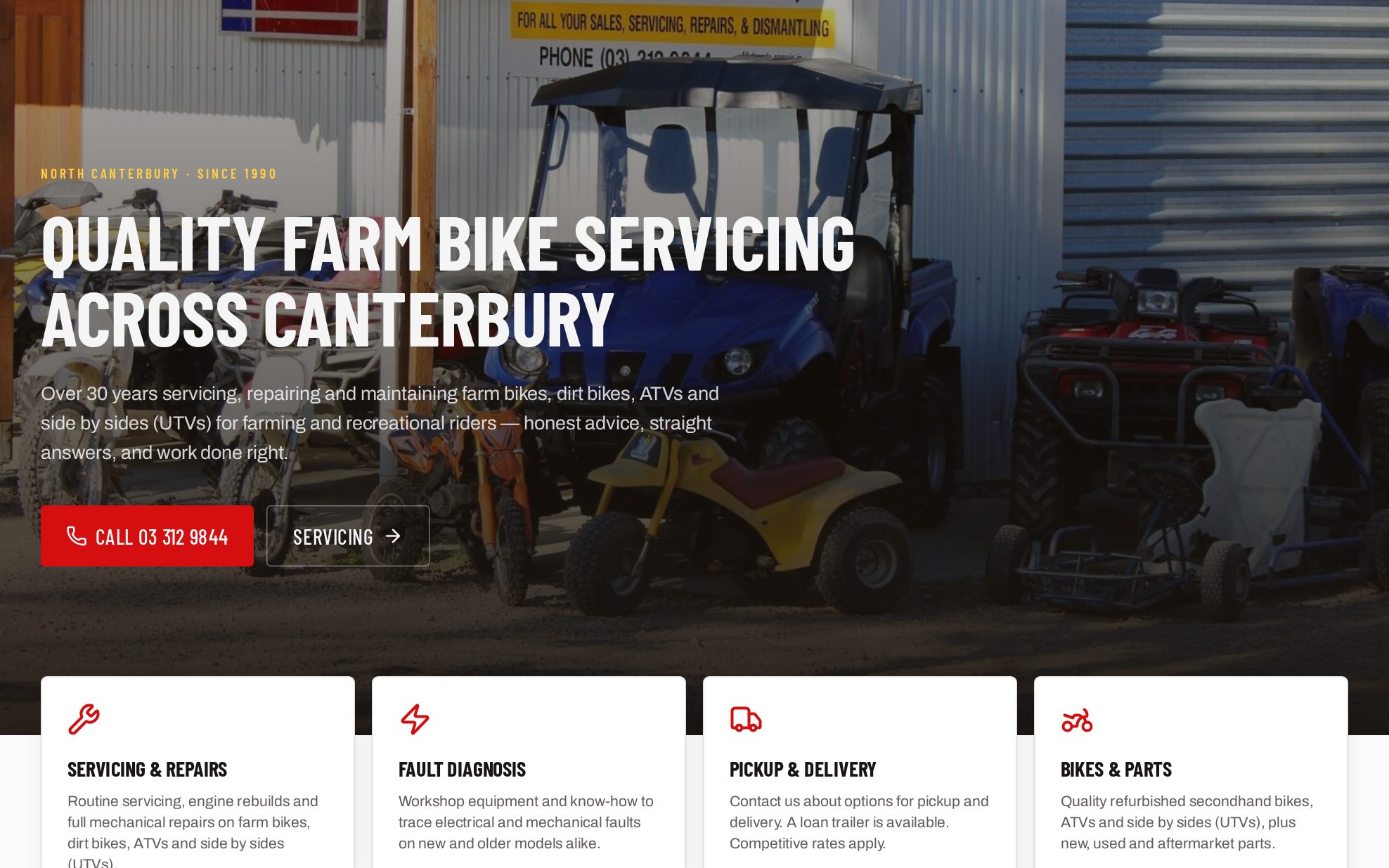 Farmbike Services  website